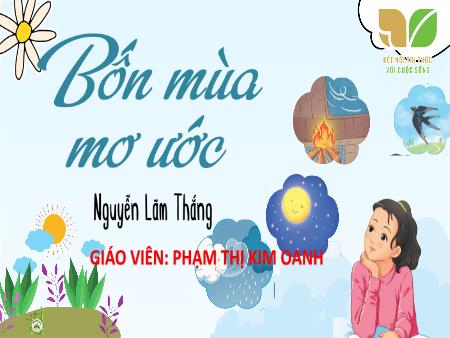 Bài giảng Tiếng Việt 4 Sách Kết nối tri thức - Bài: Bốn mùa mơ ước - Phạm Thị Kim Oanh