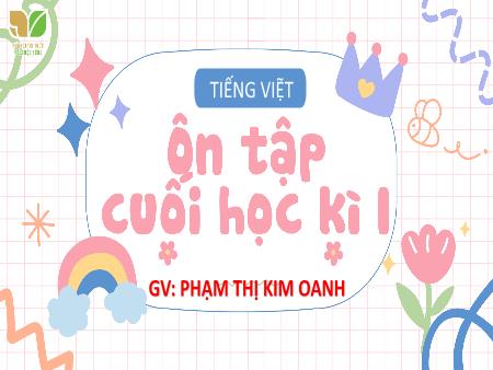 Bài giảng Tiếng Việt 4 Sách Kết nối tri thức - Ôn tập cuối học kì I - Phạm Thị Kim Oanh