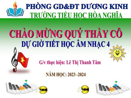 Bài giảng Âm nhạc 4 (Kết nối tri thức) - Tiết 15: Thường thức âm nhạc Pi-tơ và chó sói - Năm học 2023-2024 - Lê Thị Thanh Tâm