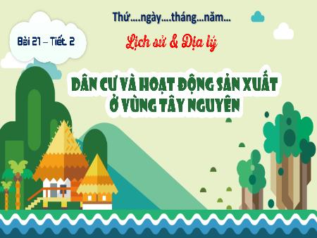 Bài giảng Lịch sử và Địa lí 4 (Kết nối tri thức) - Bài 21: Dân cư và hoạt động sản xuất ở vùng Tây Nguyên (Tiết 2)
