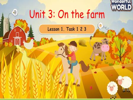 Bài giảng Tiếng Anh 4 (Wonderful World) - Unit 3: On the farm (Lesson 1)