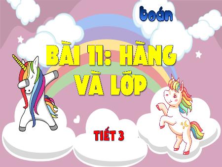 Bài giảng Toán Lớp 4 (Kết nối tri thức) - Bài 11: Hàng và lớp (Tiết 3)